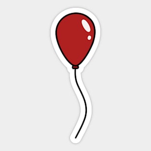 Red Balloon Sticker